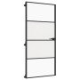 Puerta interior delgada negra vidrio y aluminio 93x201,5 cm de , Puertas para el hogar - Ref: Foro24-155120, Precio: 200,65 €...