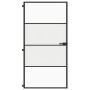 Puerta interior delgada negra vidrio y aluminio 102,5x201,5 cm de , Puertas para el hogar - Ref: Foro24-155122, Precio: 182,9...