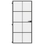 Puerta interior delgada negra vidrio y aluminio 93x201,5 cm de , Puertas para el hogar - Ref: Foro24-155129, Precio: 212,08 €...