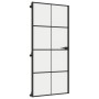 Puerta interior delgada negra vidrio y aluminio 93x201,5 cm de , Puertas para el hogar - Ref: Foro24-155129, Precio: 212,08 €...