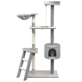 Rascador para gatos con poste rascador de sisal 150 cm gris de vidaXL, Mobiliario para gatos - Ref: Foro24-170485, Precio: 58...