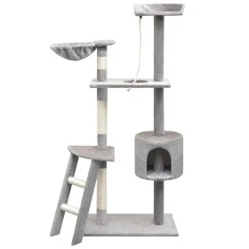 Rascador para gatos con poste rascador de sisal 150 cm gris de vidaXL, Mobiliario para gatos - Ref: Foro24-170485, Precio: 61...