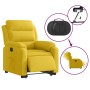 Sillón eléctrico reclinable elevable de terciopelo amarillo en Sillones | Comprar online en Foru.es