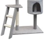 Rascador para gatos con poste rascador de sisal 150 cm gris de vidaXL, Mobiliario para gatos - Ref: Foro24-170485, Precio: 58...