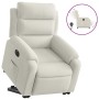 Sillón eléctrico reclinable elevable de terciopelo crema en Sillones | Comprar online en Foru.es