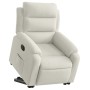 Sillón eléctrico reclinable elevable de terciopelo crema en Sillones | Comprar online en Foru.es