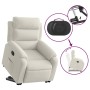 Sillón eléctrico reclinable elevable de terciopelo crema en Sillones | Comprar online en Foru.es