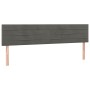 Cabeceros 2 unidades de terciopelo gris oscuro 100x5x78/88 cm de , Cabeceros y pies de cama - Ref: Foro24-346195, Precio: 48,...