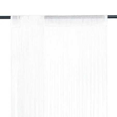 Cortinas de flecos 2 piezas 100x250 cm blancas de vidaXL, Cortinas y visillos - Ref: Foro24-132398, Precio: 22,45 €, Descuent...