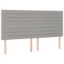 Headboards 4 units of light gray fabric 100x5x78/88 cm by , Headboards and footboards - Ref: Foro24-3116494, Price: 95,07 €, ...