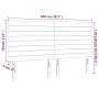 Headboards 4 units of light gray fabric 100x5x78/88 cm by , Headboards and footboards - Ref: Foro24-3116494, Price: 95,07 €, ...