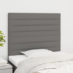 Cabeceros 2 unidades de tela gris oscuro 100x5x78/88 cm de , Cabeceros y pies de cama - Ref: Foro24-3116463, Precio: 61,13 €,...