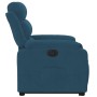 Sillón eléctrico reclinable elevable de terciopelo azul en Sillones | Comprar online en Foru.es