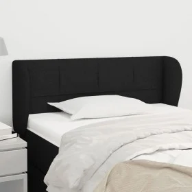 Cabecero de tela negro 83x23x78/88 cm de , Cabeceros y pies de cama - Ref: Foro24-3117120, Precio: 48,29 €, Descuento: %