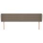 Cabecero de tela gris taupe 183x23x78/88 cm de , Cabeceros y pies de cama - Ref: Foro24-3117302, Precio: 77,17 €, Descuento: %