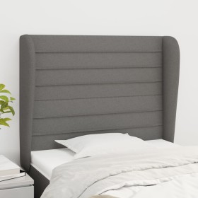 Cabecero con orejas de tela gris oscuro 103x23x118/128 cm de , Cabeceros y pies de cama - Ref: Foro24-3118087, Precio: 78,55 ...