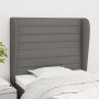 Cabecero con orejas de tela gris oscuro 103x23x118/128 cm de , Cabeceros y pies de cama - Ref: Foro24-3118087, Precio: 78,55 ...