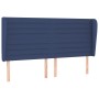 Cabecero con orejas de tela azul 183x23x118/128 cm de , Cabeceros y pies de cama - Ref: Foro24-3118116, Precio: 130,73 €, Des...