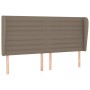 Cabecero con orejas de tela gris taupe 183x23x118/128 cm de , Cabeceros y pies de cama - Ref: Foro24-3118114, Precio: 143,89 ...