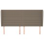 Cabecero con orejas de tela gris taupe 183x23x118/128 cm de , Cabeceros y pies de cama - Ref: Foro24-3118114, Precio: 143,89 ...
