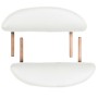 Camilla de masaje plegable 4 cm de grosor 2 cojines blanco de vidaXL, Mesas de masaje - Ref: Foro24-110158, Precio: 229,14 €,...
