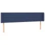 Blue fabric headboard 183x16x78/88 cm by , Headboards and footboards - Ref: Foro24-3118928, Price: 69,45 €, Discount: %