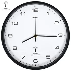 Reloj radiocontrol de pared cuarzo blanco y negro 31 cm de vidaXL, Relojes de pared - Ref: Foro24-50617, Precio: 33,09 €, Des...
