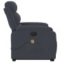 Sillón de masaje reclinable elevable terciopelo gris oscuro en Sillones | Comprar online en Foru.es