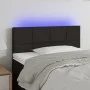 Black fabric headboard with LED 80x5x78/88 cm by , Headboards and footboards - Ref: Foro24-3121588, Price: 42,37 €, Discount: %