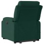 Sillón masaje reclinable elevable terciopelo verde oscuro en Sillones | Comprar online en Foru.es