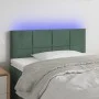 LED-Kopfteil aus dunkelgrünem Samt, 90 x 5 x 78/88 cm von , Kopf- und Fußteile - Ref: Foro24-3121651, Preis: 45,79 €, Rabatt: %