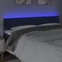 Blue fabric headboard with LED 200x5x78/88 cm by , Headboards and footboards - Ref: Foro24-3121780, Price: 70,42 €, Discount: %