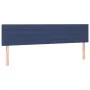 Blue fabric headboard with LED 200x5x78/88 cm by , Headboards and footboards - Ref: Foro24-3121780, Price: 70,42 €, Discount: %