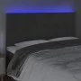 Headboard with LED lights dark gray velvet 200x5x118/128 cm by , Headboards and footboards - Ref: Foro24-3122631, Price: 96,5...