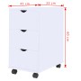 Mueble de cajones blanco 33x45x60 cm de vidaXL, Taquillas y armarios de almacenamiento - Ref: Foro24-245727, Precio: 107,00 €...