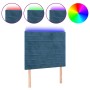 Cabecero con luces LED terciopelo azul oscuro 100x5x118/128 cm de , Cabeceros y pies de cama - Ref: Foro24-3122610, Precio: 6...