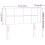 Cabecero con LED de terciopelo rosa 103x16x78/88 cm de , Cabeceros y pies de cama - Ref: Foro24-3123277, Precio: 65,76 €, Des...