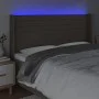 Taupegraues Stoffkopfteil mit LED 183x16x118/128 cm von , Kopf- und Fußteile - Ref: Foro24-3124206, Preis: 140,46 €, Rabatt: %
