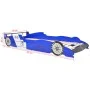 Cama con forma de coche de carreras para niños azul 90x200 cm de vidaXL, Cunas y camas para niños - Ref: Foro24-244465, Preci...
