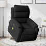 Sillón de masaje reclinable elevable terciopelo negro en Sillones | Comprar online en Foru.es