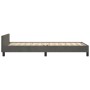 Estructura cama con cabecero terciopelo gris oscuro 100x200 cm de , Camas y somieres - Ref: Foro24-3125801, Precio: 119,87 €,...