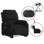 Sillón de masaje reclinable elevable terciopelo negro en Sillones | Comprar online en Foru.es