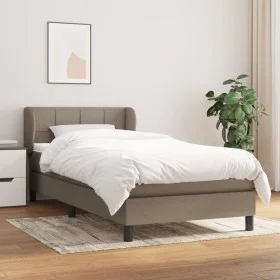 Boxspringbett mit taupegrauer Stoffmatratze 90x200 cm von , Betten und Lattenroste - Ref: Foro24-3126217, Preis: 311,65 €, Ra...