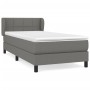 Cama box spring con colchón tela gris oscuro 80x200 cm de , Camas y somieres - Ref: Foro24-3126198, Precio: 305,83 €, Descuen...