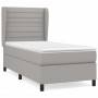 Cama box spring con colchón tela gris claro 90x200 cm de , Camas y somieres - Ref: Foro24-3128013, Precio: 361,67 €, Descuent...
