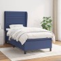 Cama box spring con colchón tela azul 90x190 cm de , Camas y somieres - Ref: Foro24-3128011, Precio: 355,44 €, Descuento: %