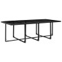 Set comedor de jardín 13 piezas y cojines ratán sintético negro de vidaXL, Conjuntos de jardín - Ref: Foro24-42524, Precio: 1...