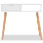 Solid white pine wood console table 80x30x72 cm by vidaXL, Side tables - Ref: Foro24-244737, Price: 85,69 €, Discount: %