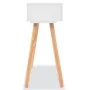 Solid white pine wood console table 80x30x72 cm by vidaXL, Side tables - Ref: Foro24-244737, Price: 85,69 €, Discount: %