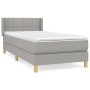 Cama box spring con colchón tela gris claro 90x200 cm de , Camas y somieres - Ref: Foro24-3130241, Precio: 308,24 €, Descuent...